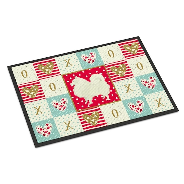 Carolines Treasures 18 x 27 in. Spitz Love Indoor or Outdoor Mat CK5955MAT - main
